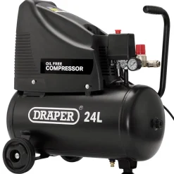 230V 24L Oil-Free Compressor, 1.1kW/1.5hp and Air Tool Kit