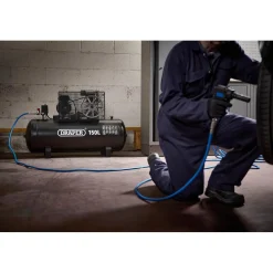 230V 150L Stationary Belt-Driven Air Compressor, 2.2kW/3HP