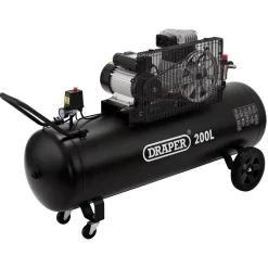 230V 200L Stationary Belt-Driven Air Compressor, 2.2kW/3HP