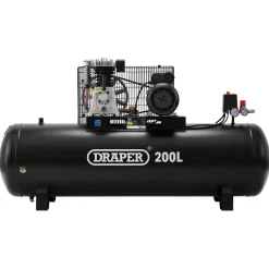 230V 200L Stationary Belt-Driven Air Compressor, 2.2kW/3HP