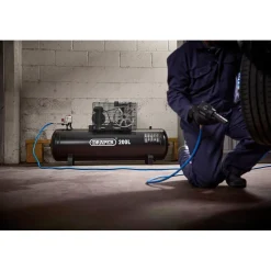 230V 200L Stationary Belt-Driven Air Compressor, 2.2kW/3HP