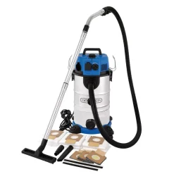 230V M-Class Dust Extractor, Wet and Dry Vacuum Cleaner with Power Take-Off, 35L, 1500W