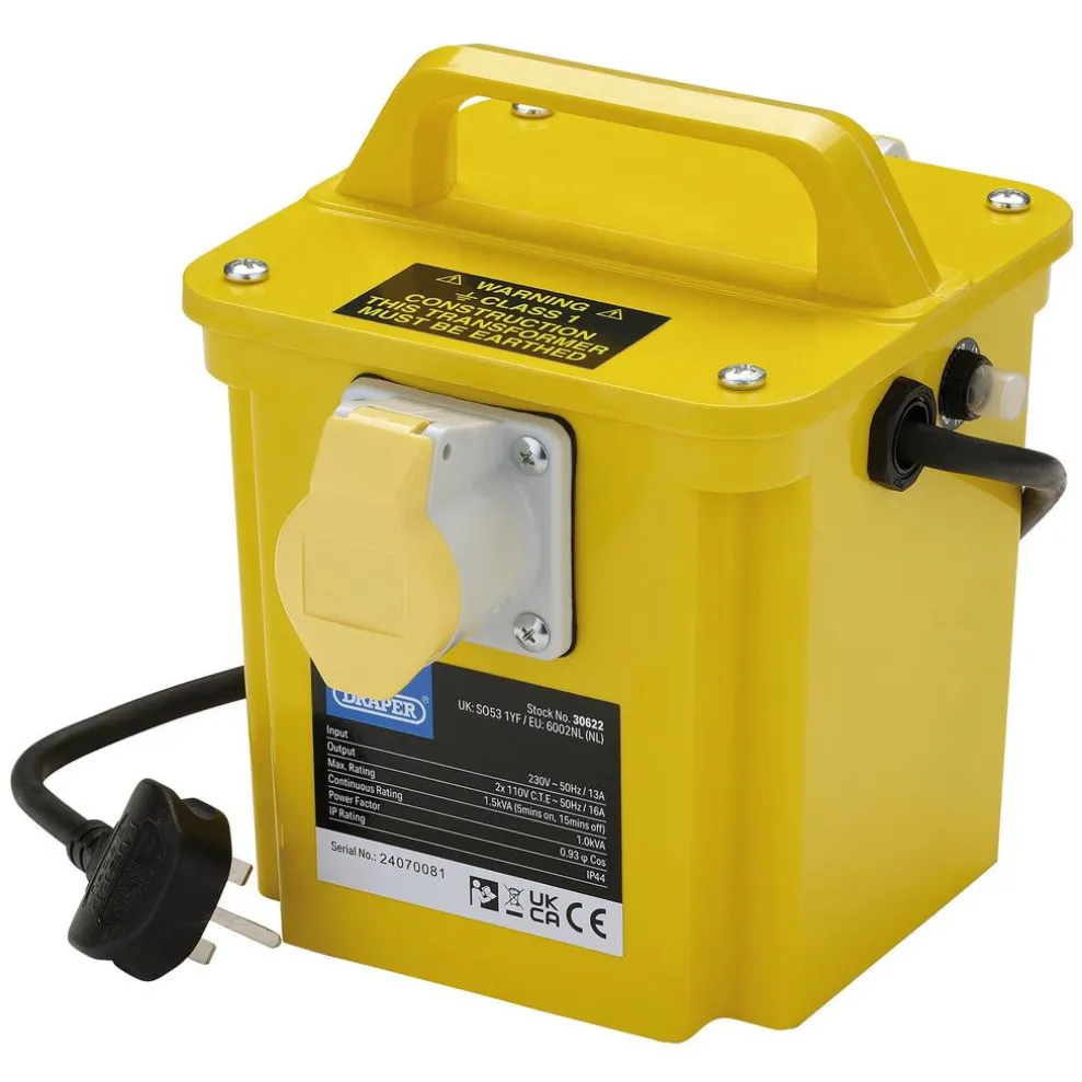110V Portable Transformer, 1.5kVA