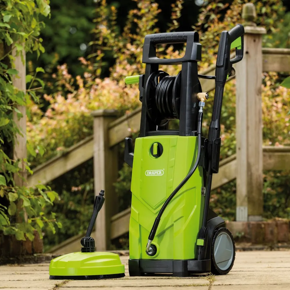 230V Pressure Washer, 2200W, 165Bar, Green