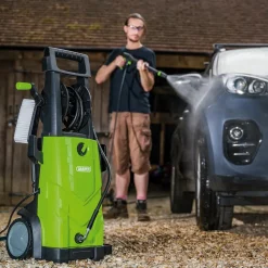 230V Pressure Washer, 2200W, 165Bar, Green