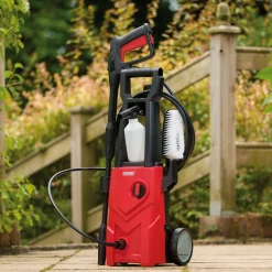 230V Pressure Washer, 1600W, 135Bar, Red