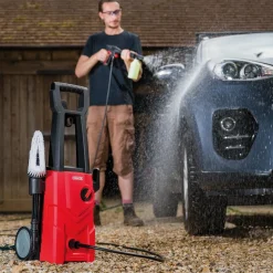230V Pressure Washer, 1600W, 135Bar, Red