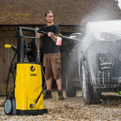 230V Pressure Washer, 2200W, 165Bar, Yellow