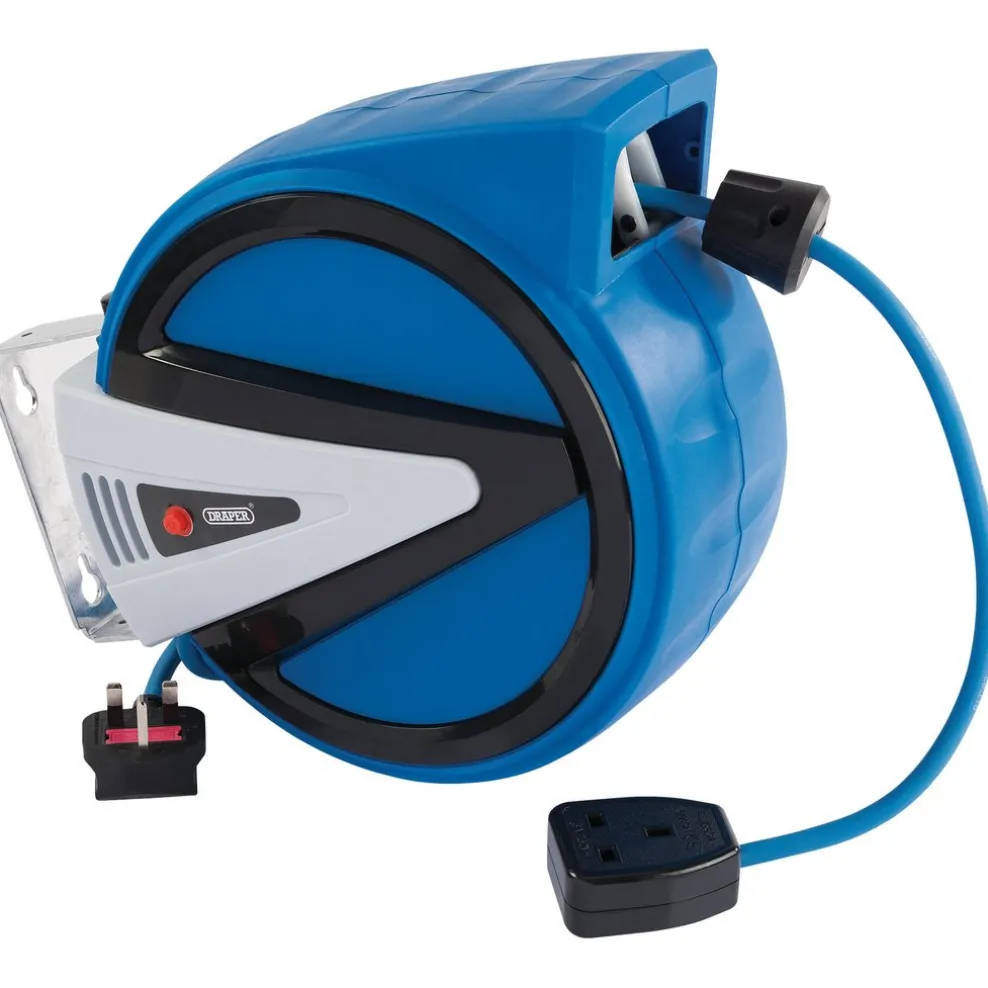 230V Retractable Electric Cable Reel, 10m