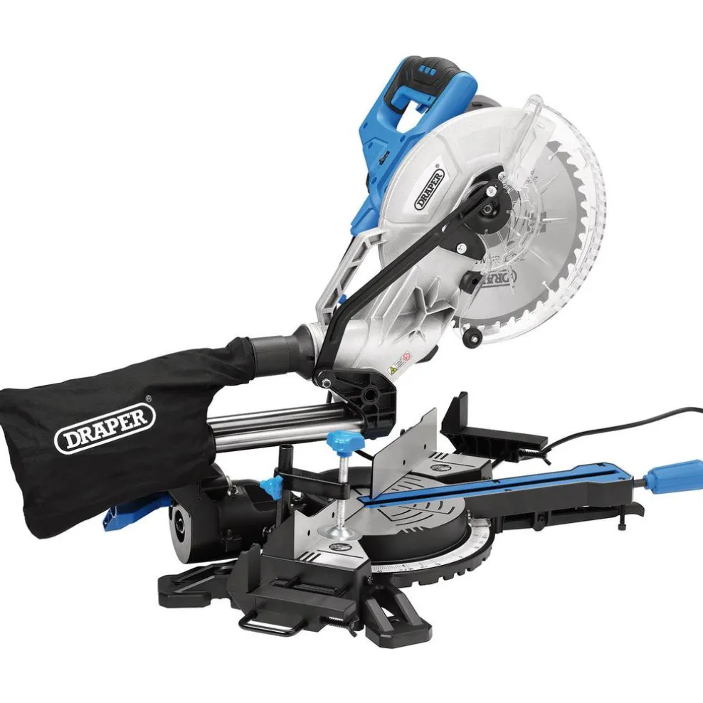 230V Sliding Compound Mitre Saw, 255mm, 1800W