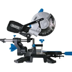 230V Sliding Compound Mitre Saw with Laser Cutting Guide, 210mm, 1500W
