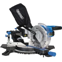 230V Sliding Compound Mitre Saw with Laser Cutting Guide, 210mm, 1500W