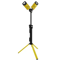230V SMD LED Rechargeable Tripod Site Light, 50W, 5000 Lumens, Charging Adaptor Supplied