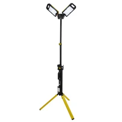 230V SMD LED Rechargeable Tripod Site Light, 50W, 5000 Lumens, Charging Adaptor Supplied
