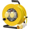 110V Twin Extension Cable Reel, 25m