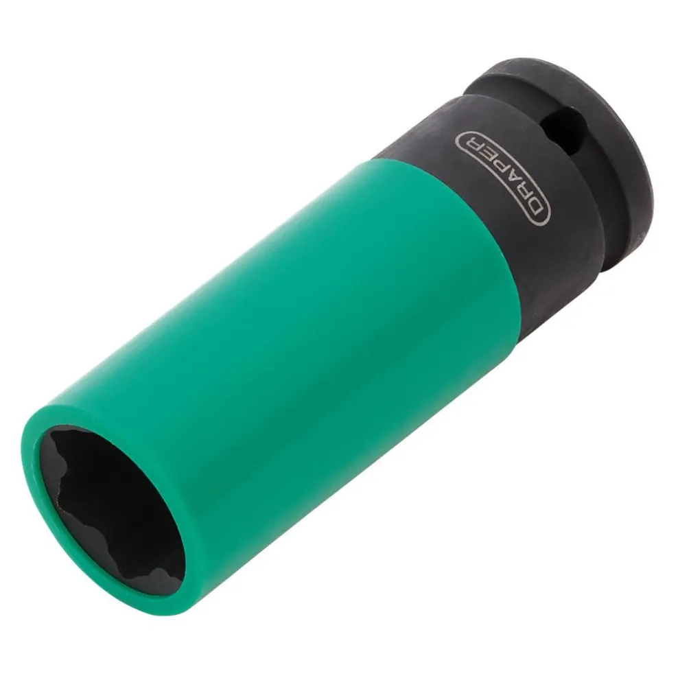 Wheel Nut Socket, 1/2" Sq. Dr., 21mm