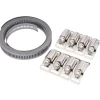 Wide Hose Clamp Set, 12mm