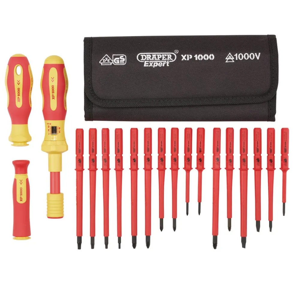 XP1000® VDE Interchangeable Torque Screwdriver Set (19 Piece)