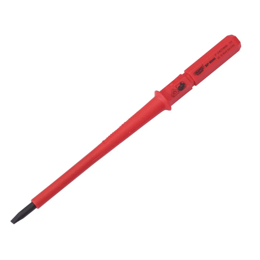 XP1000® VDE Plain Slot Interchangeable Screwdriver Blade, 4 x 100mm