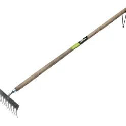 Young Gardener Long Handled Garden Rake with FSC Ash Handle
