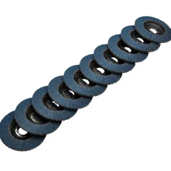 Zirconium Oxide Flap Discs, 115 x 22.23mm, 40 Grit (Pack of 10)