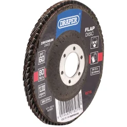 Zirconium Oxide Flap Disc, 115 x 22.23mm, 60 Grit